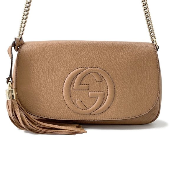 GUCCI Beige Leather Bag - Picture 1 of 13